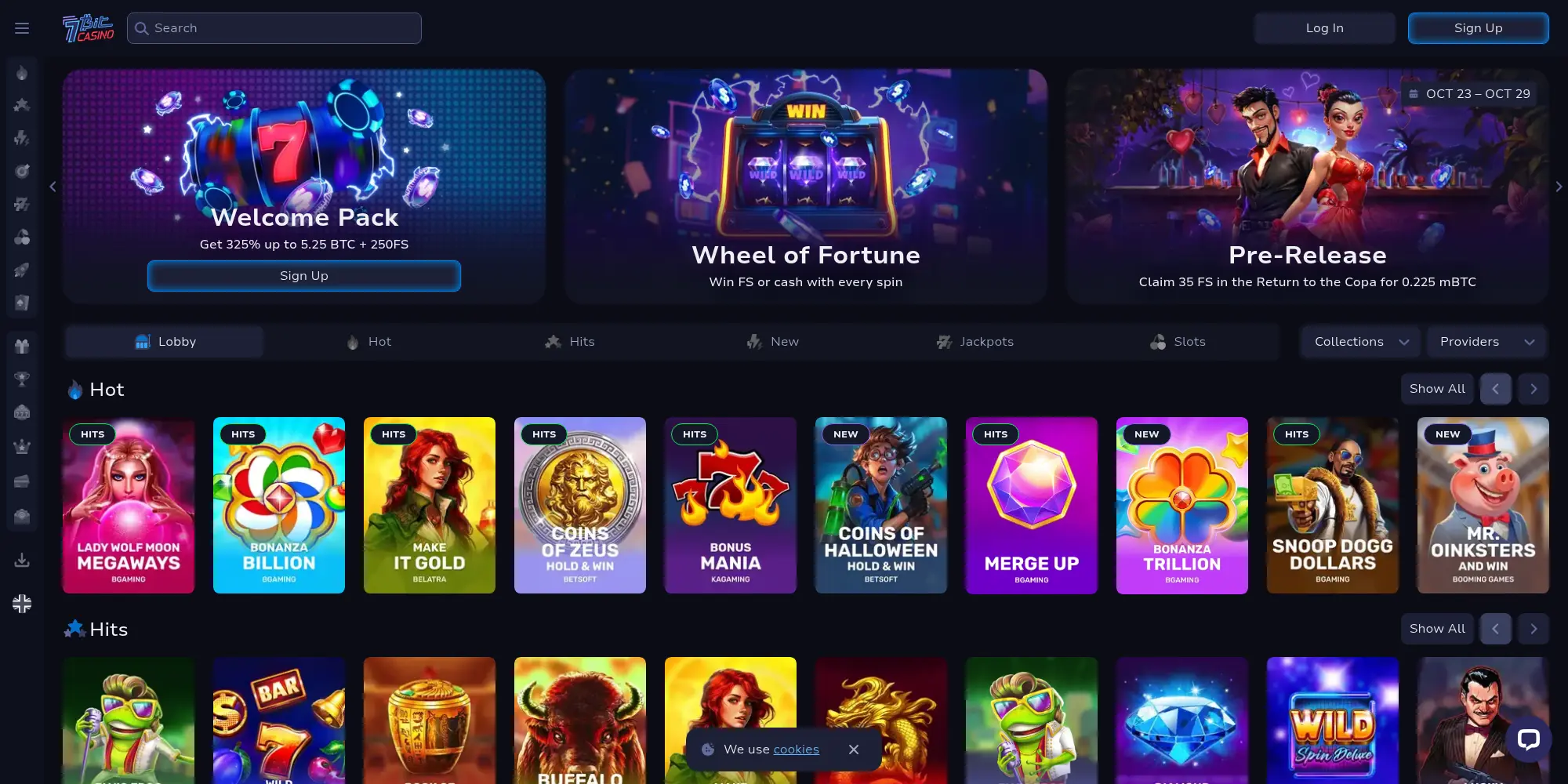 7bit website screenshot