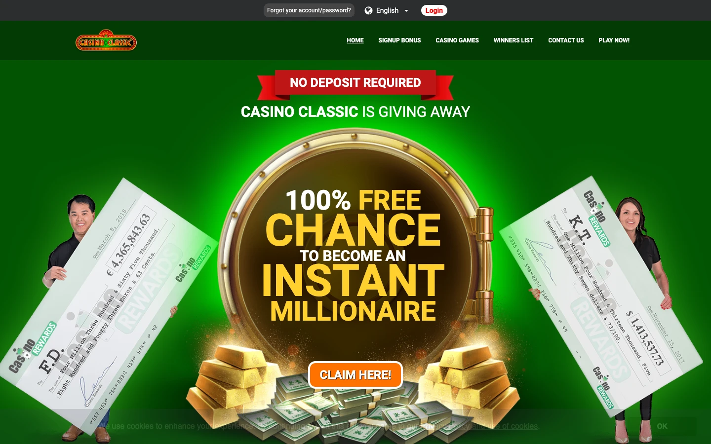 Casino Classic website screenshot