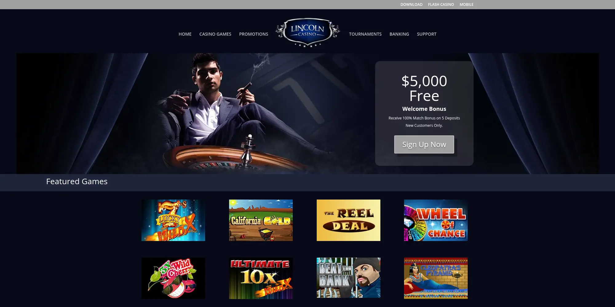 Lincoln website screenshot